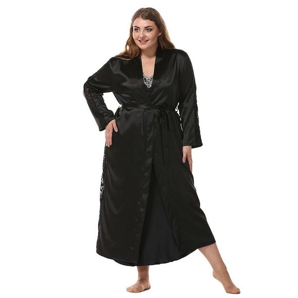 women's sleepwear mumu women nightwear silk plus size nightgown comfortable bathrobe homewear lingerie robe sets, Black;red
women's sleepwear mumu women nightwear silk plus size nightgown comfortable bathrobe homewear lingerie robe sets, Black;red