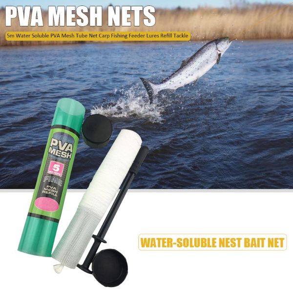 soluble narrow fishing network refill stocking bait bag water dissolving protable mesh tube net carp feeder lure fish accessories
soluble narrow fishing network refill stocking bait bag water dissolving protable mesh tube net carp feeder lure fish accessories