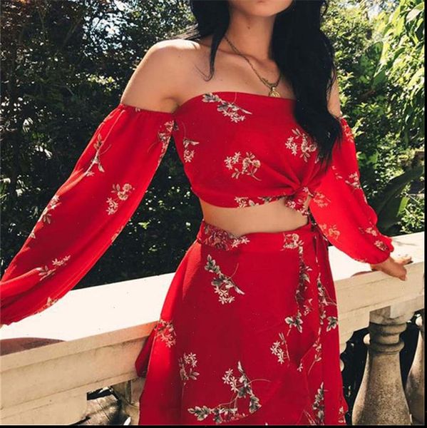 summer 2 two piece women tracksuits set off shoulder ruffles skirts floral print casual holiday outfits, Gray
summer 2 two piece women tracksuits set off shoulder ruffles skirts floral print casual holiday outfits, Gray