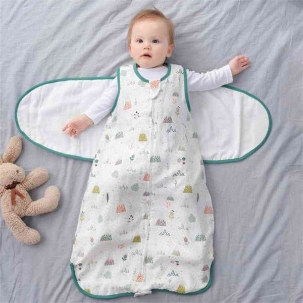 borns swaddle sleepsack soft breathable cotton infants sleeping bag adjustable toddlers wrap cloth blanket 210915
borns swaddle sleepsack soft breathable cotton infants sleeping bag adjustable toddlers wrap cloth blanket 210915