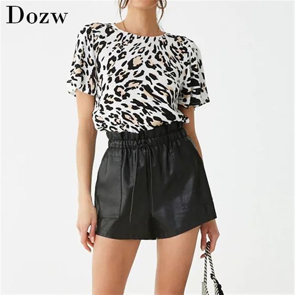 blouse women leopard print chiffon shirt summer flare short sleeve casual o neck ladies office shirts blusas 210515, White
blouse women leopard print chiffon shirt summer flare short sleeve casual o neck ladies office shirts blusas 210515, White