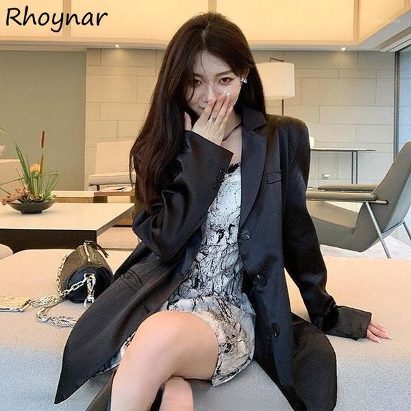women's suits & blazers women black vintage fashion summer leisure loose all-match office simple cozy female single breasted korean sty, White;black
women's suits & blazers women black vintage fashion summer leisure loose all-match office simple cozy female single breasted korean sty, White;black