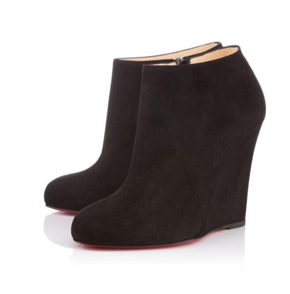 autumn and winter red botom women boots reed sole hiigh heels wedges boot 100mm suede bootts lady ankle botts black
autumn and winter red botom women boots reed sole hiigh heels wedges boot 100mm suede bootts lady ankle botts black