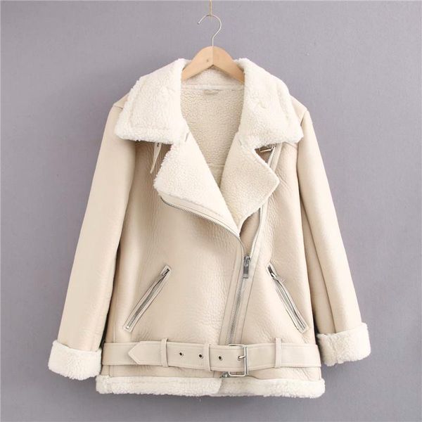 women's jackets women fur faux leather jacket winter motorcycle thicken warm turn down collar bomber female coat with belt pu, Black;brown
women's jackets women fur faux leather jacket winter motorcycle thicken warm turn down collar bomber female coat with belt pu, Black;brown