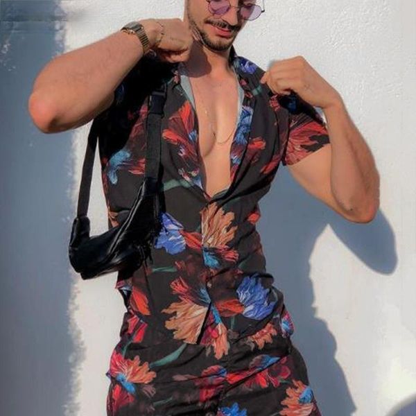 men's tracksuits men sets printing 2021 lapel short sleeve shirt shorts summer casual beach hawaiian suits streetwear 2 pieces s-5xl in, Gray
men's tracksuits men sets printing 2021 lapel short sleeve shirt shorts summer casual beach hawaiian suits streetwear 2 pieces s-5xl in, Gray