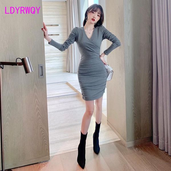 korean slim dress nightclub women's with bottom and tight buttocks office lady sheath casual dresses, Black;gray
korean slim dress nightclub women's with bottom and tight buttocks office lady sheath casual dresses, Black;gray