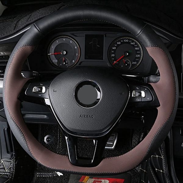 new steering wheel cover black leather suede diy hand sewn for volkswagen vn golf 7 mk7 new polo jetta passat b8
new steering wheel cover black leather suede diy hand sewn for volkswagen vn golf 7 mk7 new polo jetta passat b8