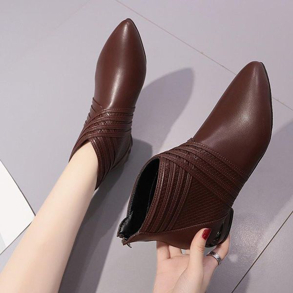 boots cootelili winter ankle womans with plush pointed toe 3cm heel keep warm fashion shoes for women zip brown size 35-40, Black
boots cootelili winter ankle womans with plush pointed toe 3cm heel keep warm fashion shoes for women zip brown size 35-40, Black