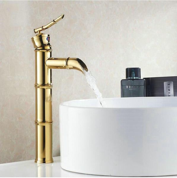 bathroom sink faucets golden bamboo style brass waterfall faucet single handel and cold mixer tap water 9962
bathroom sink faucets golden bamboo style brass waterfall faucet single handel and cold mixer tap water 9962