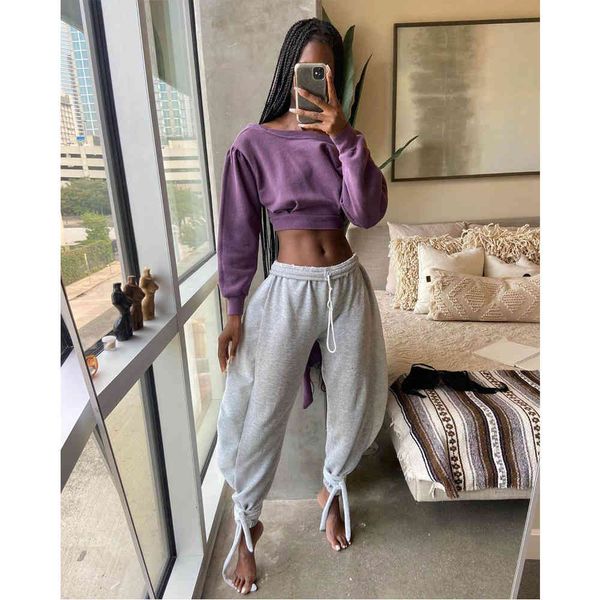 gray streetwear hip hop jogger women's cotton hare loose waist high casual pants, White
gray streetwear hip hop jogger women's cotton hare loose waist high casual pants, White