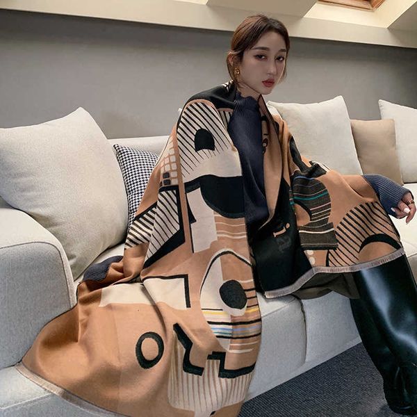 scarf imitation cashmere 2021 autumn and winter double-sided warm 3d letter office shawl lengthened thickened scarf, Blue;gray
scarf imitation cashmere 2021 autumn and winter double-sided warm 3d letter office shawl lengthened thickened scarf, Blue;gray
