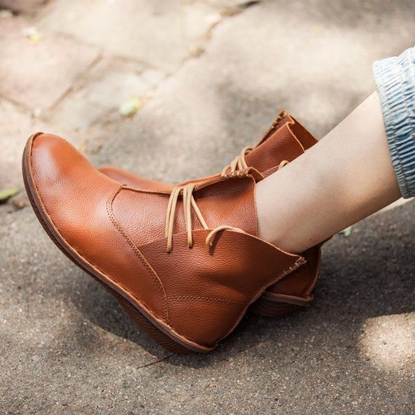 boots autumn women's ankle leather short woman mori girl styles booties hand made roma retro brown, Black
boots autumn women's ankle leather short woman mori girl styles booties hand made roma retro brown, Black