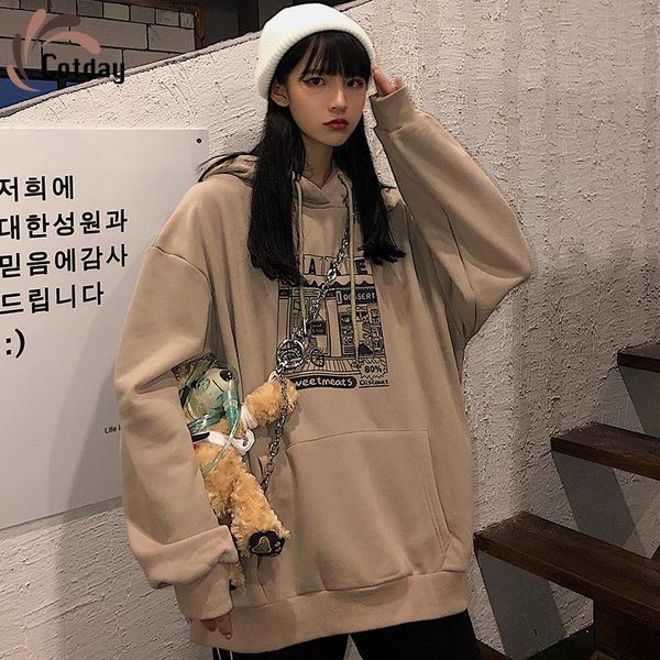 women's hoodies & sweatshirts cotday thickening with hooded long printed oversize sweet 2021 winter korea style all-match women streetw, Black
women's hoodies & sweatshirts cotday thickening with hooded long printed oversize sweet 2021 winter korea style all-match women streetw, Black