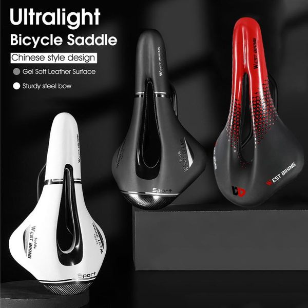 bike saddles saddle lightweight cycling mtb road seat for men waterproof leather breathable cushion bicycle
