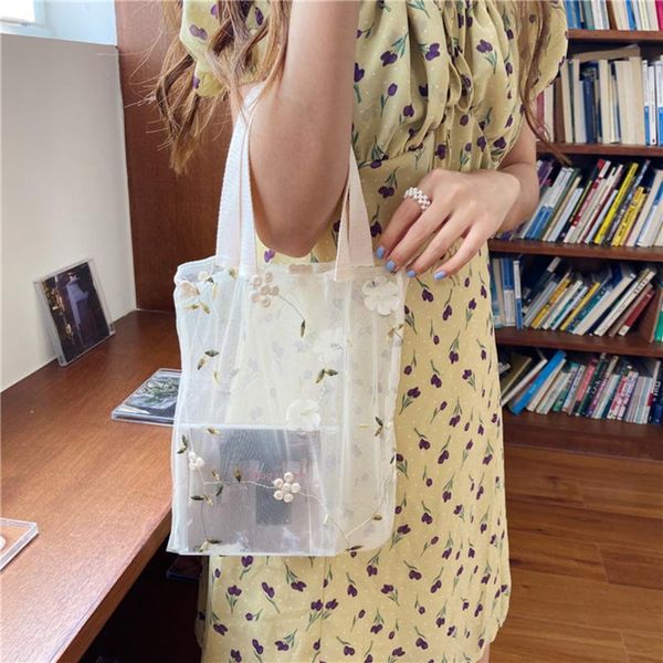 lace mesh handbag flower embroidery women transparent mini tote beach pouch shopping bags
lace mesh handbag flower embroidery women transparent mini tote beach pouch shopping bags
