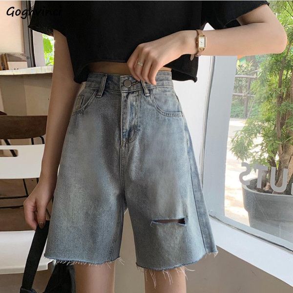 women's shorts women ripped hole straight knee-length teen girls loose summer korean style high waist denim all-match vintage tassel in, White;black
women's shorts women ripped hole straight knee-length teen girls loose summer korean style high waist denim all-match vintage tassel in, White;black
