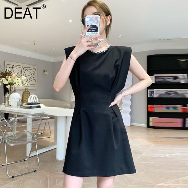 round neck sleeveless pullover high waist slim mini length dress black fashion tide female vestido wr11901l 210421, Black;gray
round neck sleeveless pullover high waist slim mini length dress black fashion tide female vestido wr11901l 210421, Black;gray