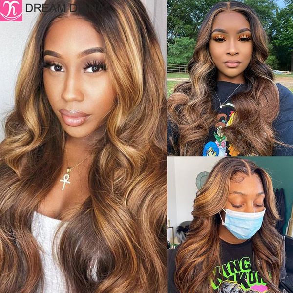 lace wigs dreamdiana ombre brazilian hair body wave 13 x 4 frontal wig p4/27 150 density remy highlight for black women, Black;brown
lace wigs dreamdiana ombre brazilian hair body wave 13 x 4 frontal wig p4/27 150 density remy highlight for black women, Black;brown
