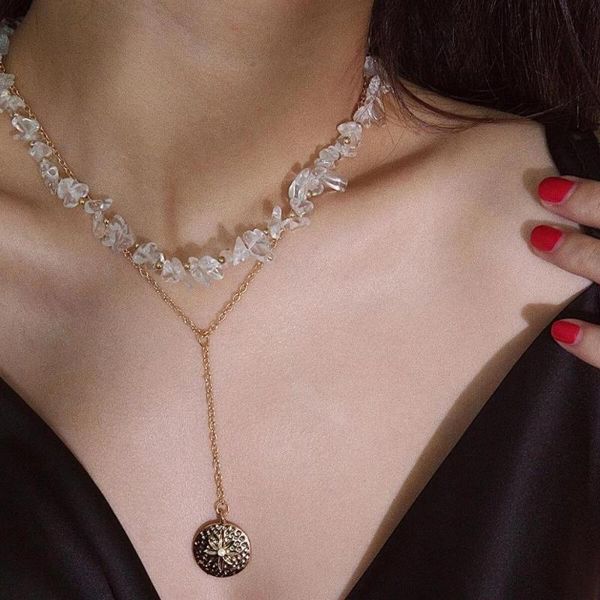 pendant necklaces bohemian multi layered white stone necklace for women vintage portrait coin star moon geometric collier collare, Silver
pendant necklaces bohemian multi layered white stone necklace for women vintage portrait coin star moon geometric collier collare, Silver