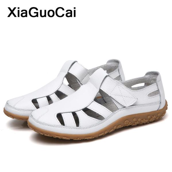 summer women sandals retro leather female casual shoes breathable hook & loop woman's footwear cool loafers plus size, Black
summer women sandals retro leather female casual shoes breathable hook & loop woman's footwear cool loafers plus size, Black