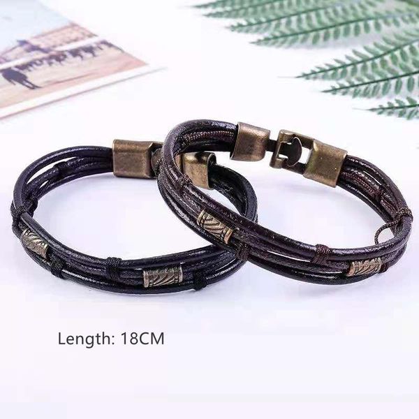 beaded, strands 1pcs men's simplicity style leather woven bracelet vintage metal multilayer wide wrap jewelry ethnic tribal wristbands, Black
beaded, strands 1pcs men's simplicity style leather woven bracelet vintage metal multilayer wide wrap jewelry ethnic tribal wristbands, Black