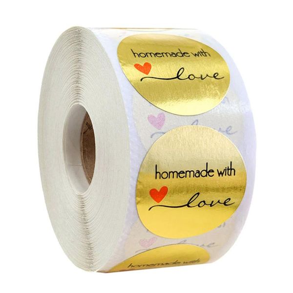 gift wrap round gold homemade with love' stickers seal labels scrapbooking stationery handemade 100-500pcs
gift wrap round gold homemade with love' stickers seal labels scrapbooking stationery handemade 100-500pcs