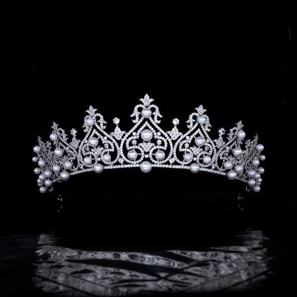 hair clips & barrettes vintage pearl crown bridal zircon headband wedding headdress luxury tiara accessory hq0325, Golden;silver
hair clips & barrettes vintage pearl crown bridal zircon headband wedding headdress luxury tiara accessory hq0325, Golden;silver