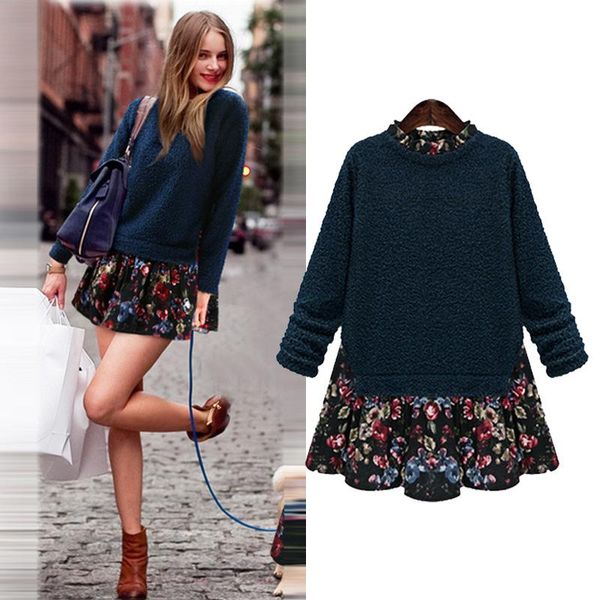 casual dresses l-5xl plus size women 2021 spring autumn print ruffles dress vestidos false two piece female loose, Black;gray
casual dresses l-5xl plus size women 2021 spring autumn print ruffles dress vestidos false two piece female loose, Black;gray
