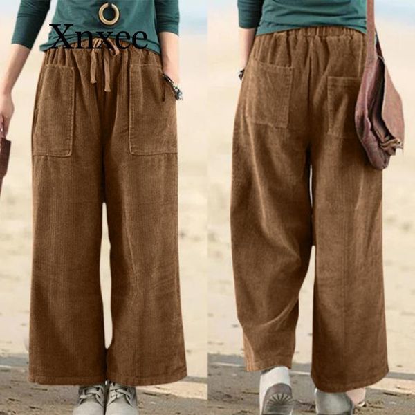 women's pants & capris wide leg corduroy trousers elastic waist cropped pantalon female casual palazzo oversized turnip loose 5xl, Black;white
women's pants & capris wide leg corduroy trousers elastic waist cropped pantalon female casual palazzo oversized turnip loose 5xl, Black;white