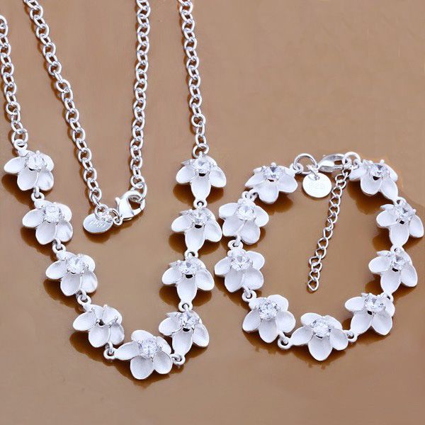 classical women jewelry sets 925 sterling silver plum blossom necklace & bracelet fashion costume set necklaces bracelets
classical women jewelry sets 925 sterling silver plum blossom necklace & bracelet fashion costume set necklaces bracelets