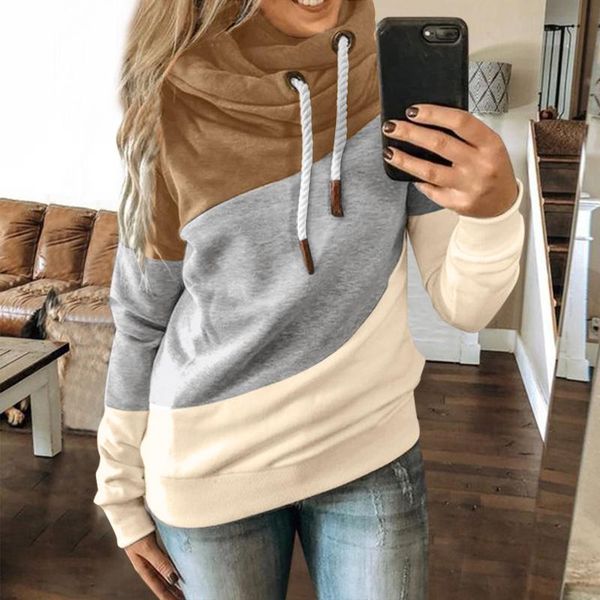 women's hoodies & sweatshirts autumn winter hoodie women casual solid contrast splice long sleeve sweatshirt strap harajuku oversized, Black
women's hoodies & sweatshirts autumn winter hoodie women casual solid contrast splice long sleeve sweatshirt strap harajuku oversized, Black