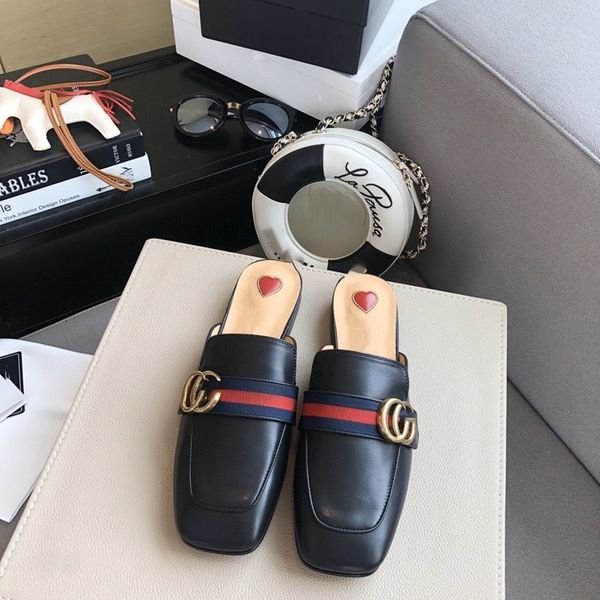 the g family's lazy one footed flat sole shoes summer 2021 new square head thick heel rivet pearl lefu women, Black
the g family's lazy one footed flat sole shoes summer 2021 new square head thick heel rivet pearl lefu women, Black