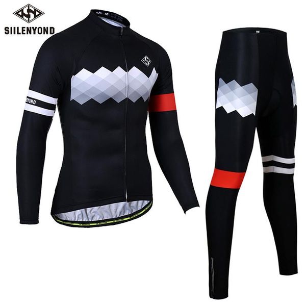 racing sets siilenyond spring breathable cycling jersey set mtb bicycle clothing maillot ropa ciclismo long sleeve bike clothes, Black;blue
racing sets siilenyond spring breathable cycling jersey set mtb bicycle clothing maillot ropa ciclismo long sleeve bike clothes, Black;blue