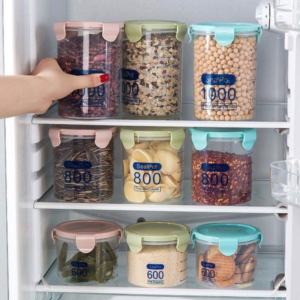 storage bottles & jars sealed jar transparent tank grain box plastic household kitchen refrigerator spice food grade nut
storage bottles & jars sealed jar transparent tank grain box plastic household kitchen refrigerator spice food grade nut