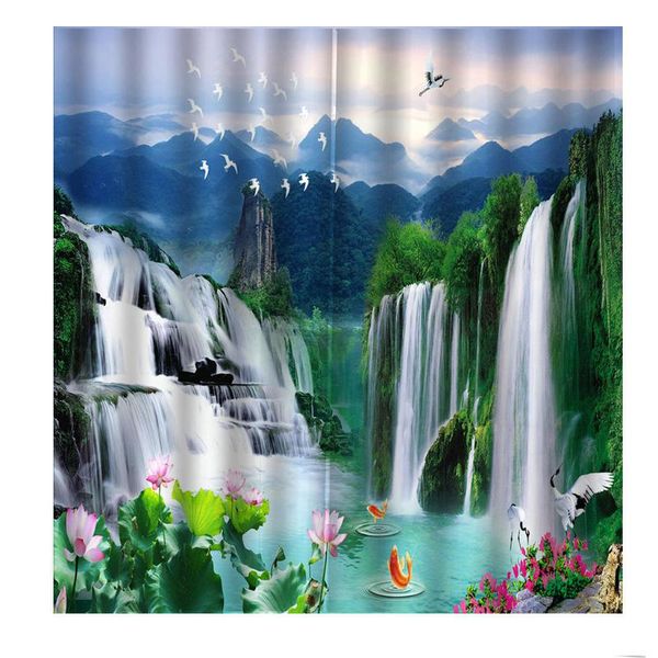 modern po customized 3d curtains chinese style waterfall printing stylish for living room bedroom lotus flower window drapes curtain &
modern po customized 3d curtains chinese style waterfall printing stylish for living room bedroom lotus flower window drapes curtain &