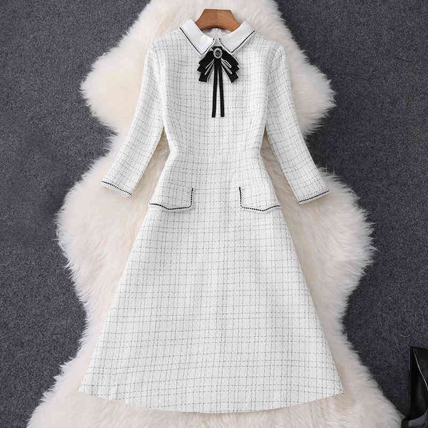 casual dresses fall 3/4 sleeve lapel neck cream plaid print tweed ribbon tie bow panelled knee-length dress elegant mq3087456 bhny, Black;gray
casual dresses fall 3/4 sleeve lapel neck cream plaid print tweed ribbon tie bow panelled knee-length dress elegant mq3087456 bhny, Black;gray
