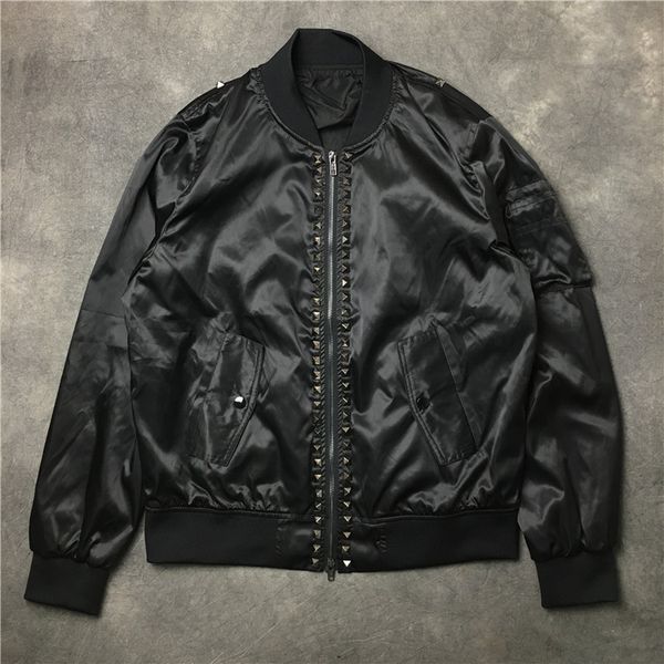 men's jackets baseball jacket with metal rivets for men, jacket and jacket, high-quality couple, abstract digital engine # e50, 19ss, f, Black;brown
men's jackets baseball jacket with metal rivets for men, jacket and jacket, high-quality couple, abstract digital engine # e50, 19ss, f, Black;brown