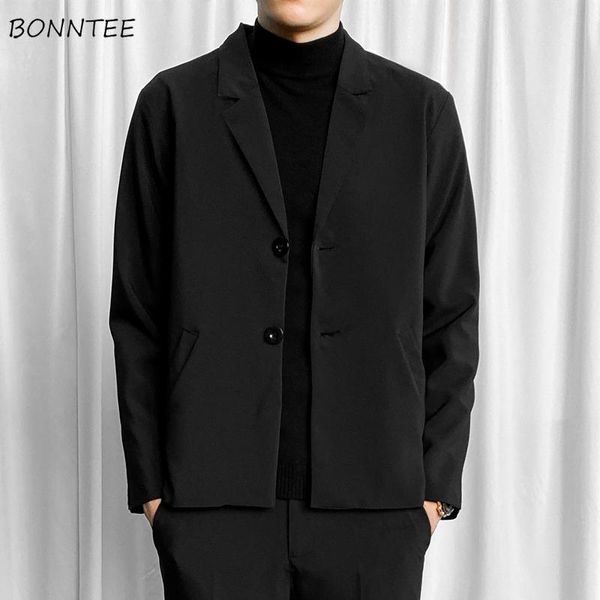 blazers men solid formal slim all-match notched temperament male outwear korean style ulzzang chic business casual streetwear men's sui, White;black
blazers men solid formal slim all-match notched temperament male outwear korean style ulzzang chic business casual streetwear men's sui, White;black