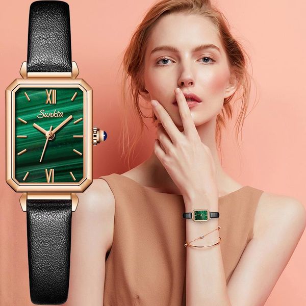 wristwatches sunkta women watches fashion malachite green ladies watch rectangle quartz gold wrist gifts for, Slivery;brown
wristwatches sunkta women watches fashion malachite green ladies watch rectangle quartz gold wrist gifts for, Slivery;brown