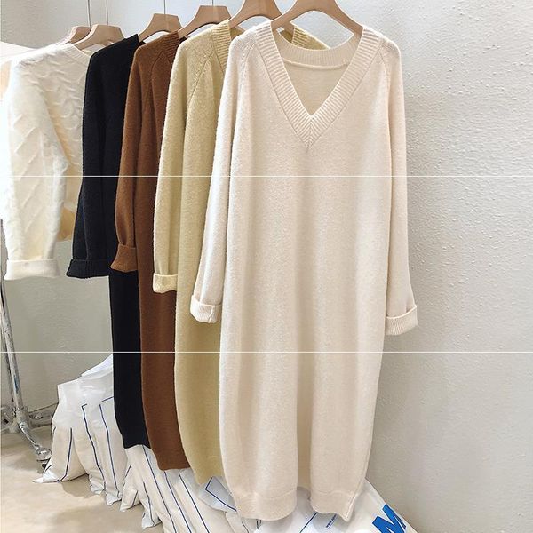 women's sweaters medium-length skirt, knitted-out v-based for autumn and winter, internal idle style external use av0h, White;black
women's sweaters medium-length skirt, knitted-out v-based for autumn and winter, internal idle style external use av0h, White;black