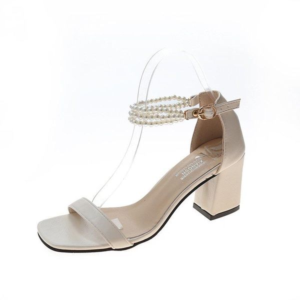 sandals mature women's fashion simple and elegant all-match shoe upper pearl embellished open toe strap heel, Black
sandals mature women's fashion simple and elegant all-match shoe upper pearl embellished open toe strap heel, Black