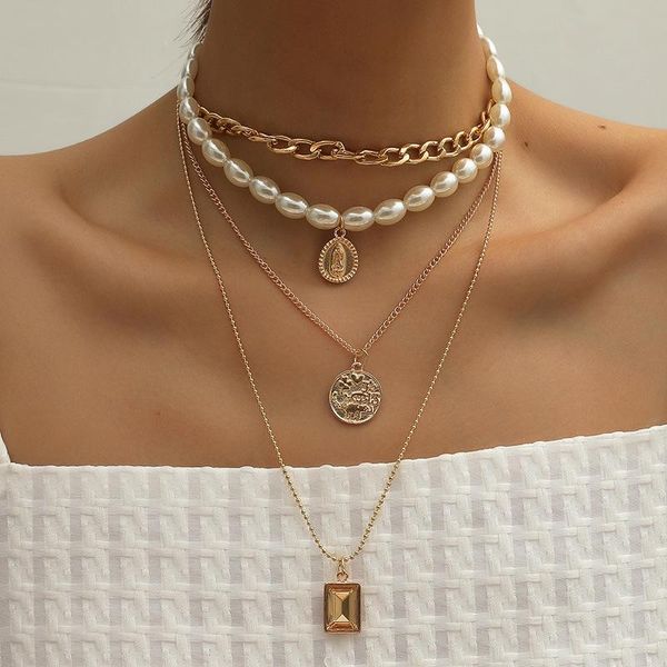 hair clips & barrettes pearl crystal coin head multilayer necklace european and american women fashion retro jewelry, Golden;silver
hair clips & barrettes pearl crystal coin head multilayer necklace european and american women fashion retro jewelry, Golden;silver