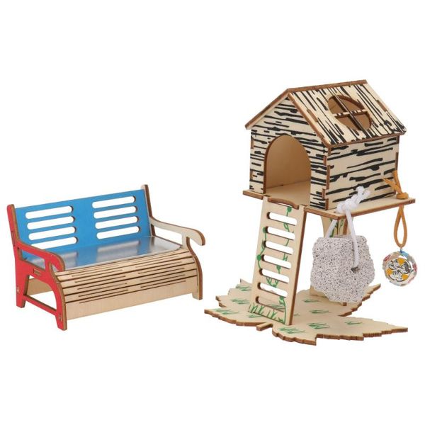 small animal supplies 1 set wooden hamster houses stairs practical cages (assorted color)
small animal supplies 1 set wooden hamster houses stairs practical cages (assorted color)