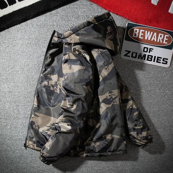 men's jackets 2021 spring autumn coat fashion handsome loose cotton thickened camouflage jacket ins student wear, Black;brown
men's jackets 2021 spring autumn coat fashion handsome loose cotton thickened camouflage jacket ins student wear, Black;brown