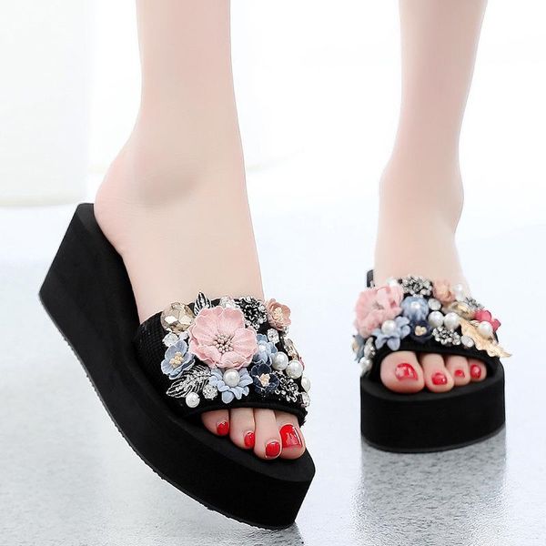 slippers 2021 brand casual women torridity fashion fasten heel woman flowers pearls shoes for female beach slides slipper 42, Black
slippers 2021 brand casual women torridity fashion fasten heel woman flowers pearls shoes for female beach slides slipper 42, Black