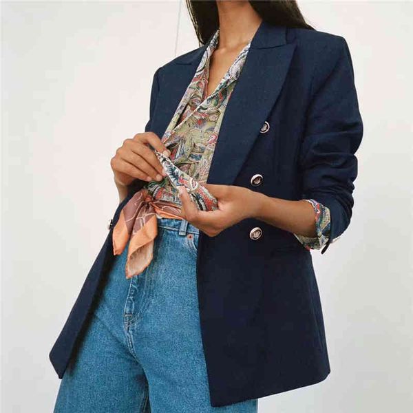 elegant women solid blazer jackets fashion office ladies double breasted suits vintage female chic causal girls 210427, White;black
elegant women solid blazer jackets fashion office ladies double breasted suits vintage female chic causal girls 210427, White;black
