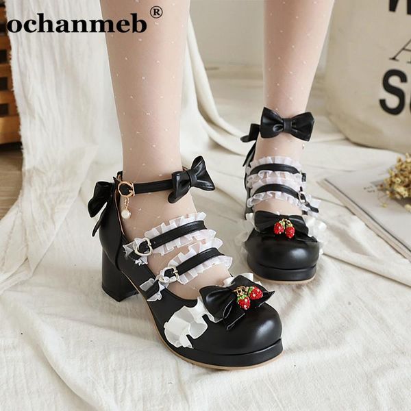 ochanmeb big plus size 48 13 14 women lolita shoes square mid-heel ankle strap mary janes ruffles cosplay pumps girl korea dress, Black
ochanmeb big plus size 48 13 14 women lolita shoes square mid-heel ankle strap mary janes ruffles cosplay pumps girl korea dress, Black
