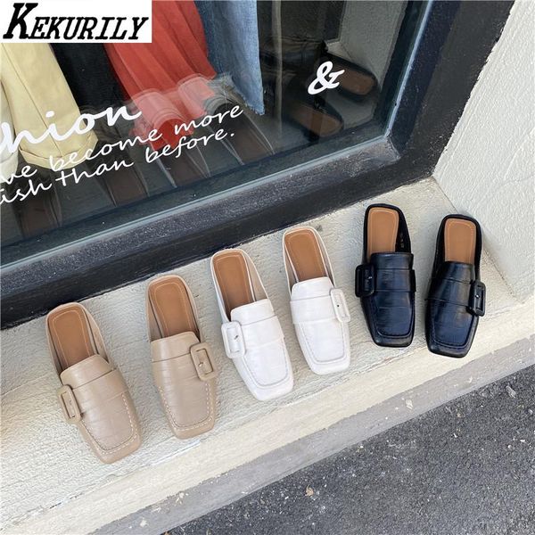 buckle square toe mules women leather chunky heels slippers patchwork loafers slip on shoes slides casual zapatos de mujer, Black
buckle square toe mules women leather chunky heels slippers patchwork loafers slip on shoes slides casual zapatos de mujer, Black