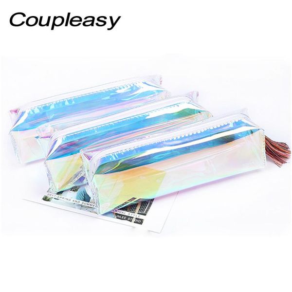 2pcs/lot transparent pen case creative laser pencil cute colored bag for kids gift school supplies stationery bags
2pcs/lot transparent pen case creative laser pencil cute colored bag for kids gift school supplies stationery bags