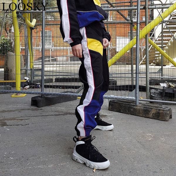 women streetwear cargo pants harajuku patchwork high waist black pencil loose jogger trousers sweatpants girl 210520, Black;white
women streetwear cargo pants harajuku patchwork high waist black pencil loose jogger trousers sweatpants girl 210520, Black;white